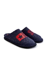 Klasické pánske papuče Big Star KK176002 Navy blue
