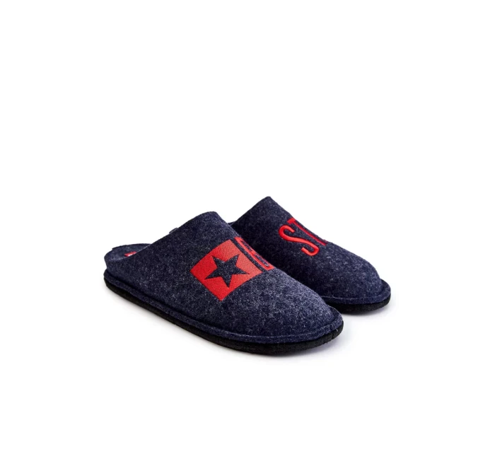 Klasické pánske papuče Big Star KK176002 Navy blue