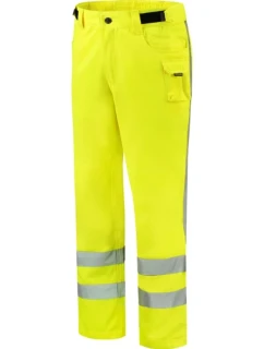 RWS Pracovné nohavice unisex fluorescenčná žltá