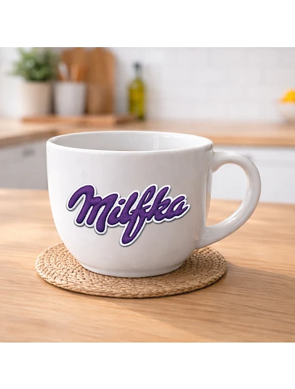 MILFKA - MEGA XXL keramický hrnček 1000 ml