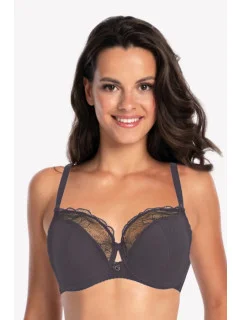 Dámská podprsenka  grafitová  model 19060387 - Gaia