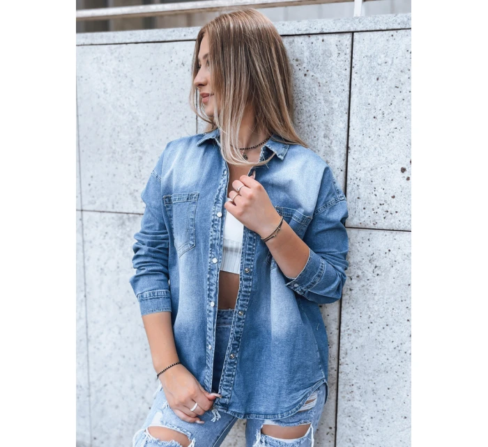 Dámská džínová košile modrá Dstreet model 21970625 - FashionStreet
