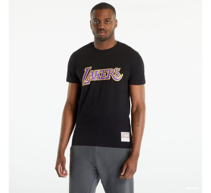 Mitchell & Ness Tričko s logom tímu NBA Los Angeles Lakers BMTRINTL1051-LALBLCK