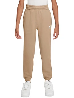 Dětské kalhoty Nike Sportswear Club Fleece, béžové, FD3008 286