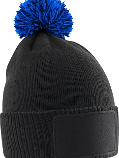B Dětská pletená čepice s bambulí 53. royal model 22452789 - Beechfield