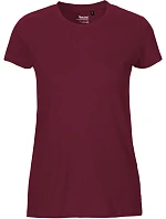 O Dámské tričko z bio bavlny bordeaux model 22505736 - Neutral O Dámské tričko z bio bavlny bordeaux model 22505736 - Neutral