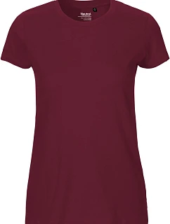 O Dámské tričko z bio bavlny bordeaux model 22505736 - Neutral