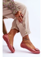 Dámské baleríny se srdcem model 21616923 Růžová - Zaxy