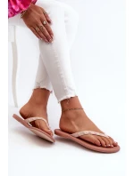 Ploché Dámské Žabky  Růžové model 21661938 - Zaxy