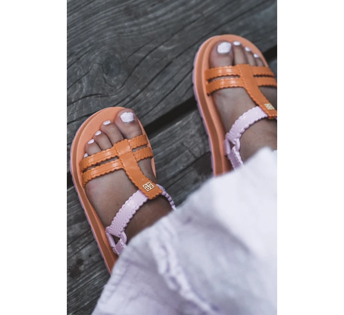 Dziecięce Pachnące Sandałki Na Rzep ZAXY LL385026 Pomarańczowe