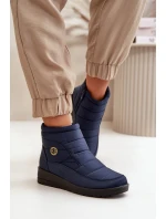 Śniegowce Damskie Ocieplane Granatowe Helis Śniegowce Damskie Ocieplane Granatowe Helis