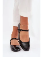 Lakované Baletky S Páskem Černé model 21687377 - Boto