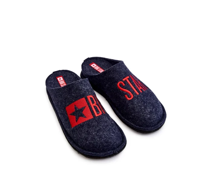 Klasické pánske papuče Big Star KK176002 Navy blue