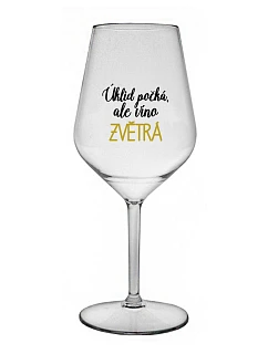 ČISTENIE POČKÁ, ALE VÍNO ZÍSKA - číry nerozbitný pohár na víno 470 ml