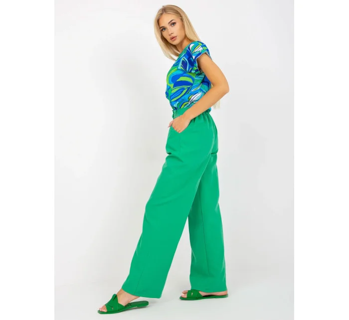 Dámské kalhoty SP model 18570773 zelené - FPrice Dámské kalhoty SP model 18570773 zelené - FPrice