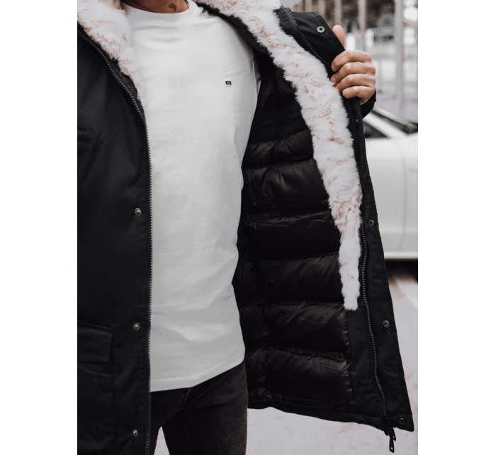 Pánska zimná bunda čierna FashionStreet TX4588