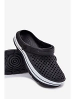 Piankowe Klapki Męskie Czarne Maravena