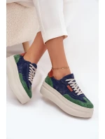 Semišové dámské tenisky na platformě model 21711172 - Zazoo Semišové dámské tenisky na platformě model 21711172 - Zazoo