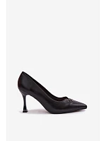 Podpätky s ozdobným detailom Vinceza 62291 Black Podpätky s ozdobným detailom Vinceza 62291 Black