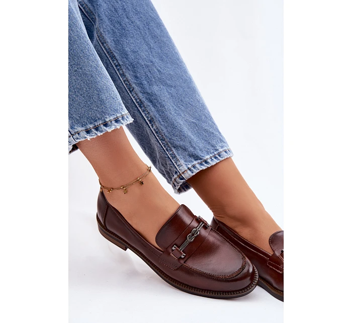Dámské kožené Mokasíny Vinceza 18132 hnědé Dámské kožené Mokasíny Vinceza 18132 hnědé