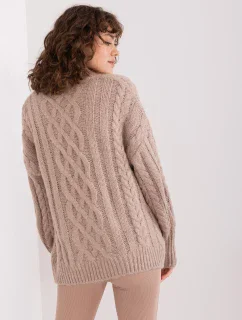 Sweter AT SW  ciemny bezowy model 19014670 - FPrice