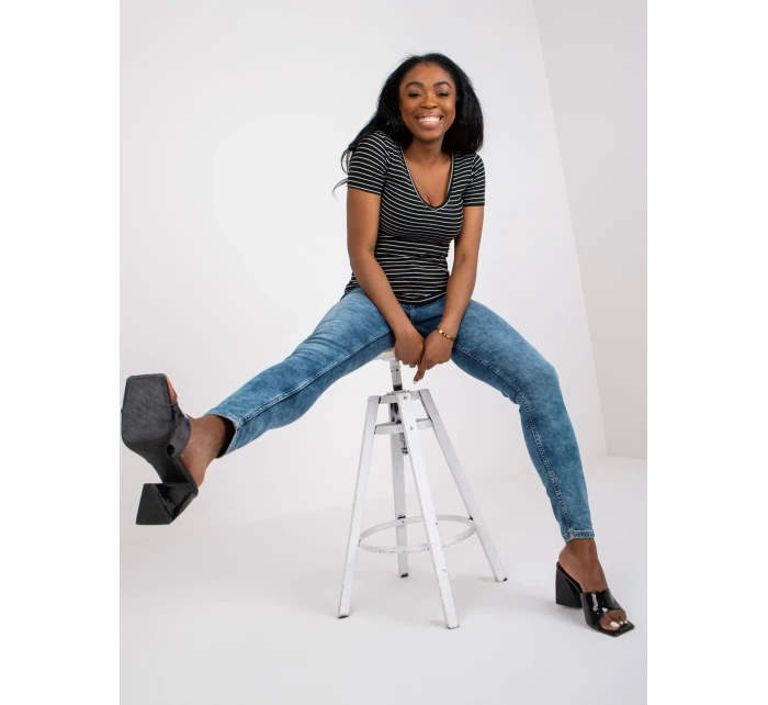 Džínsy nohavice D85035C62220M263 modré