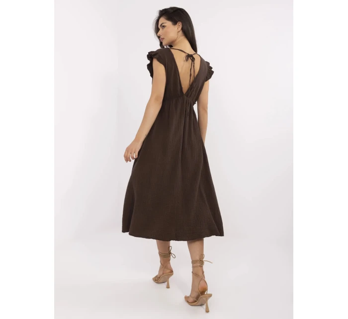 Šaty MI SK 122126.77 hnedé