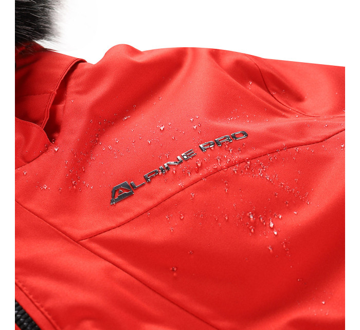 Dámska lyžiarska bunda s membránou ptx ALPINE PRO OLADA olympic red