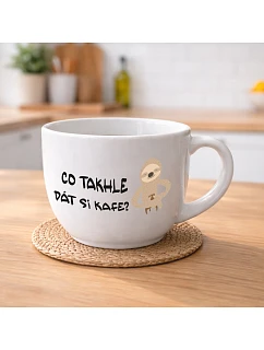 CO TAKHLE DÁT SI KAFE? - MEGA XXL keramický hrnek 1000 ml