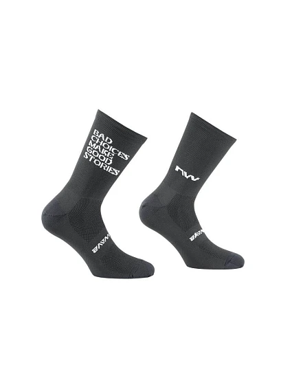 Cyklistické ponožky NORTHWAVE Bad Choices Sock, černé Cyklistické ponožky NORTHWAVE Bad Choices Sock, černé