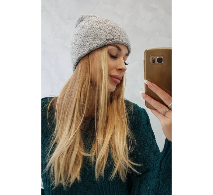 Čepice  světle šedá model 18750041 - K-Fashion