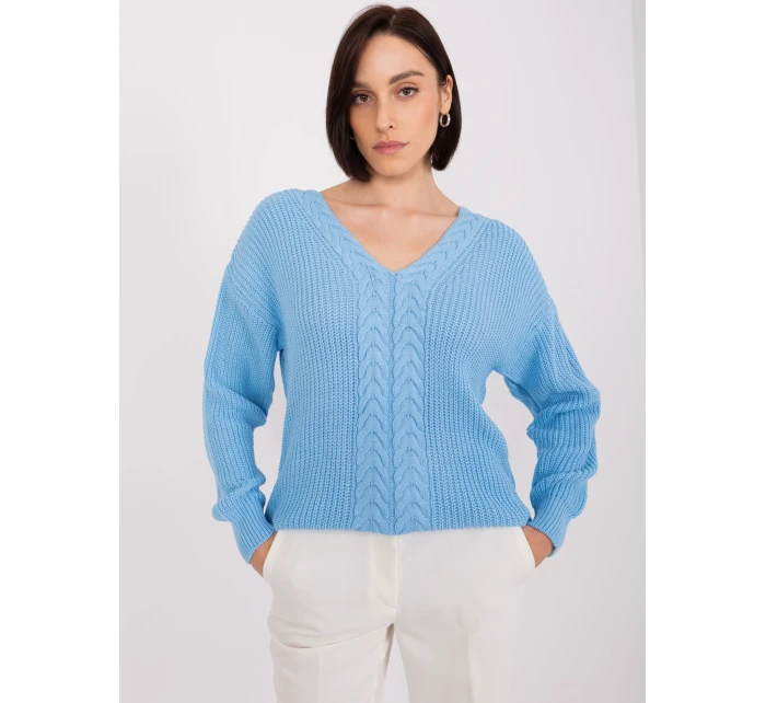 BA SW 8028 jumper.32 svetlo modrá