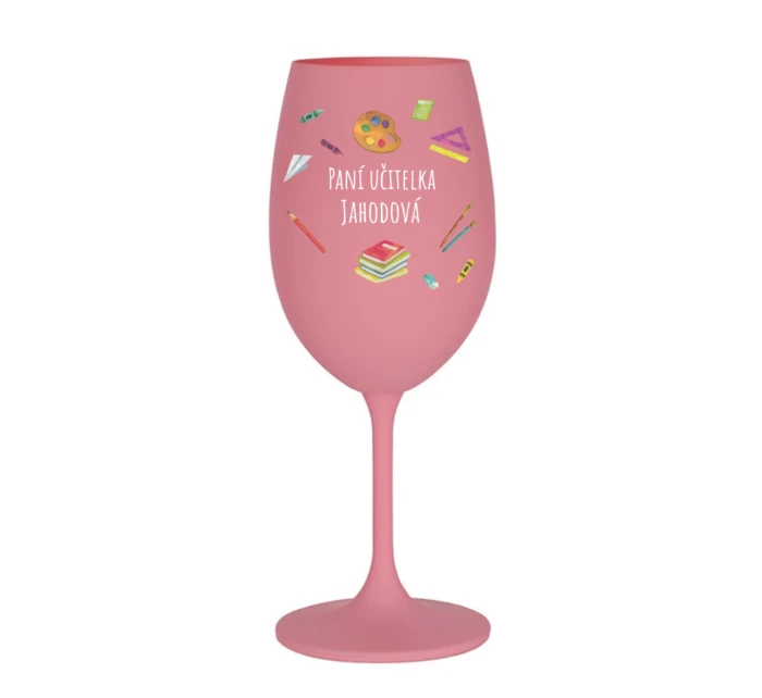 Personalizovaná sklenice pro paní učitelku/pana učitele (pomůcky)