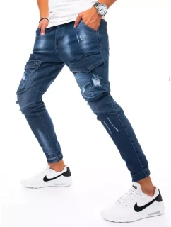 Pánske džínsové cargo modré tepláky FashionStreet UX3270