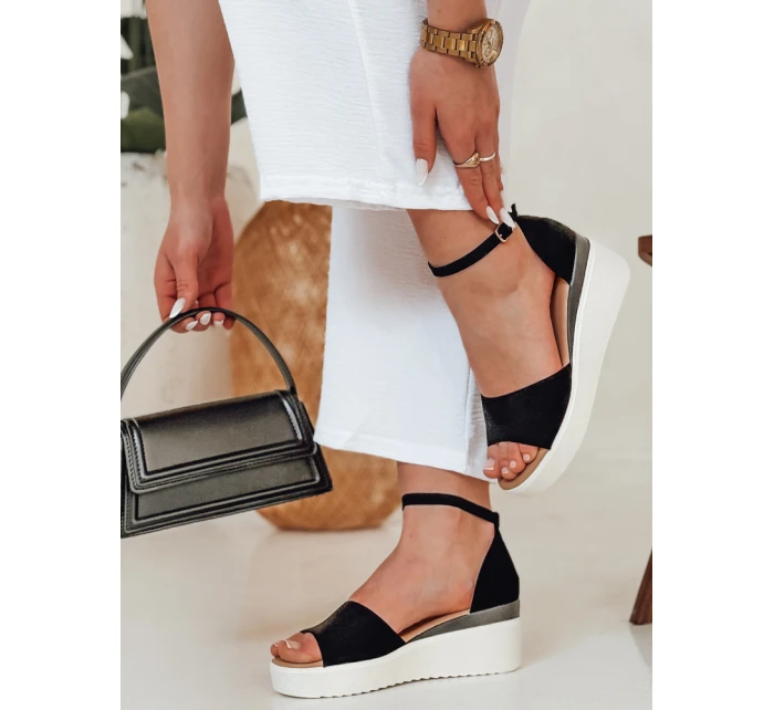 Dámske sandále na platforme LUMISUN black FashionStreet ZY0744