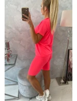 Súprava top+legíny ružová neónová Súprava top+legíny ružová neónová