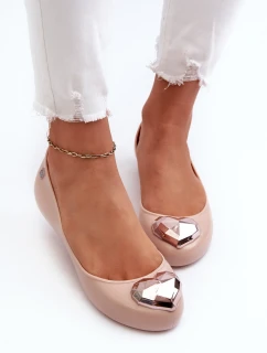 Damskie Pachnące Baleriny Z Sercem ZAXY NN285010 Nude