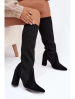 Dámské kozačky na podpatku Černé model 21788181 - Boto Dámské kozačky na podpatku Černé model 21788181 - Boto