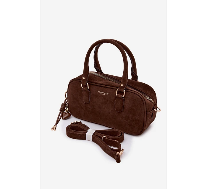 Malá Eko semišová kabelka typu kufřík Annelle