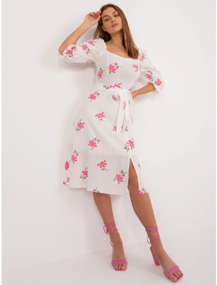 Šaty LK SK 508964 3.95 biela a ružová Šaty LK SK 508964 3.95 biela a ružová