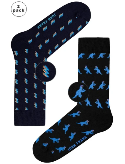 Pánske ponožky John Frank JF2LS21W53 2Pack Pánske ponožky John Frank JF2LS21W53 2Pack