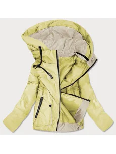 Žltá dámska obojstranná bunda (0955 #)