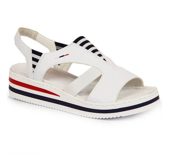 Sandály na platformě W model 22082975 bílé Rieker - Inny