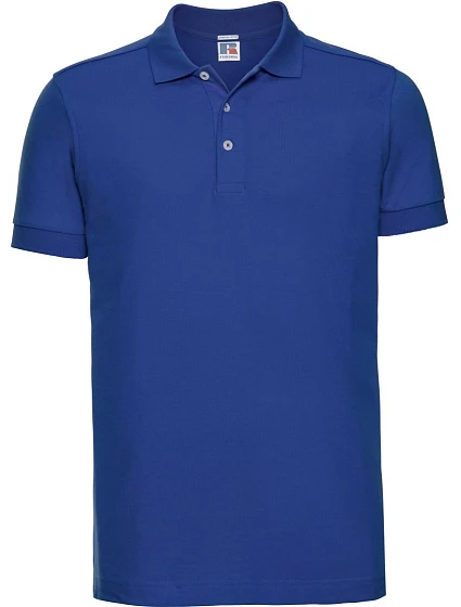 Russell Athletic 566M Pánske elastické polo tričko z piké 10.566M bright royal Russell Athletic 566M Pánske elastické polo tričko z piké 10.566M bright royal