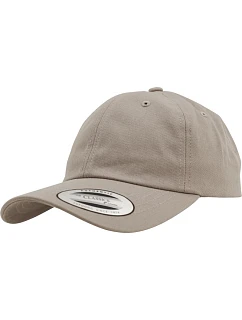Flexfit 6245CM 6-panelová bavlnená keprová čiapka 55.6245 khaki