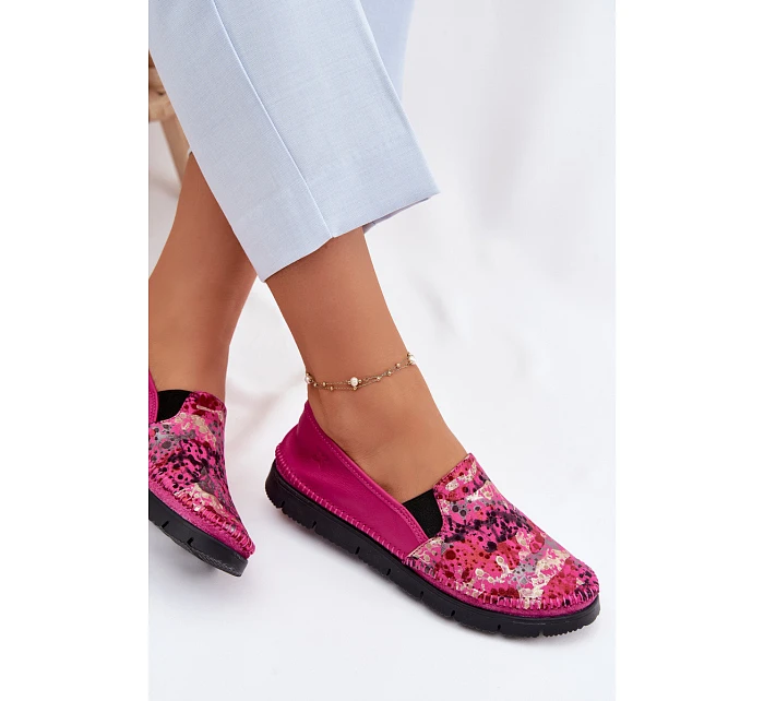 Dámské nazouvací kožené polobotky model 22100727 - Maciejka