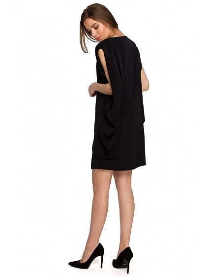 šaty černé model 18003479 - STYLOVE šaty černé model 18003479 - STYLOVE