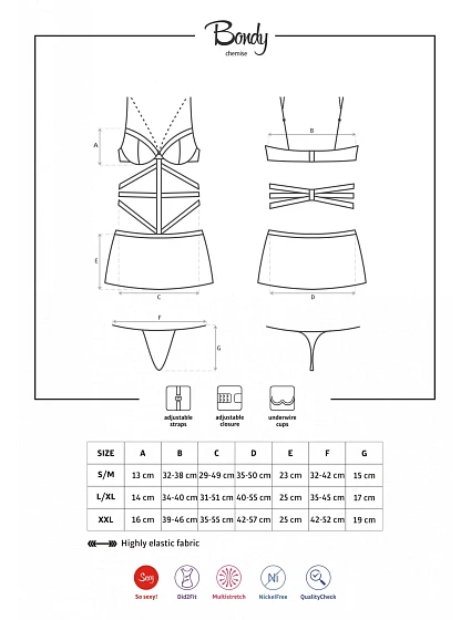 Košilka model 2662519 chemise XXL - Obsessive