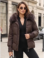 Pikowana kurtka damska z kapturem  model 22371752 - FashionStreet