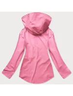 Světle růžová mikina s asymetrickou spodní částí model 17066034 - J.STYLE Světle růžová mikina s asymetrickou spodní částí model 17066034 - J.STYLE